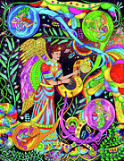 Munan Shipash -  Angel of Music Painting by Pablo Amaringo Inspired