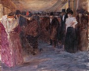 Music-hall. Painting by Jean-Louis Forain -1852-1931-