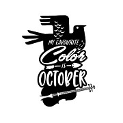 My Favourite Color Is October Gift Fall Lover Quote Digital Art by Jeff Creation