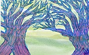 Naked Trees #34 Painting by Anjel B Hartwell Naked Trees #34 Painting by Anjel B Hartwell
