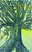 Naked Trees #50 Painting by Anjel B Hartwell Naked Trees #50 Painting by Anjel B Hartwell