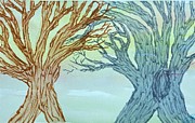 Naked Trees #51 Painting by Anjel B Hartwell Naked Trees #51 Painting by Anjel B Hartwell