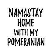 Namastay Home With My Pomeranian Digital Art by Jeff Creation