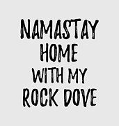 Namastay Home With My Rock Dove Digital Art by Jeff Creation
