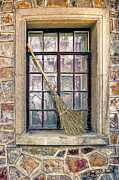 Nanjing window with broom Photograph by Steven Dos Remedios