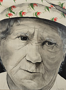 Nanny_murphy_1970_30x40 Mixed Media by Stuart Pendergraft White