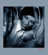 Natalie Cole 1 BLUE . Hollywood, CA 1980 Photograph by Gary Bernstein