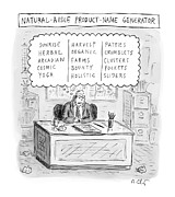 Natural Aisle Product Name Generator Drawing by Roz Chast