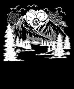 Nature Lover Mountains Forest Hiking Hiker Adventure Digital Art by Toms Tee Store