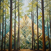 Nature's Invitation - Hiking Art Painting by Lourry Legarde