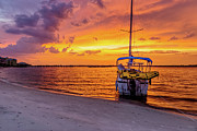 Navarre Florida Fire Sunset Photograph by Jennifer White