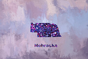 Nebraska Glitter Digital Art by Elisabeth Lucas