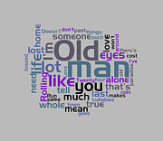 Neil Young - Old Man Lyrical Cloud Digital Art by Susan Maxwell Schmidt