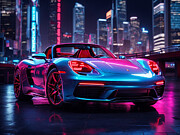 Neon Nights 718 Digital Art by Marc Etherington