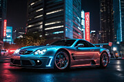 Neon Nights MB CLK Digital Art by Marc Etherington