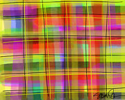 Neon Plaid Digital Art by Susan Fielder Neon Plaid Digital Art by Susan Fielder