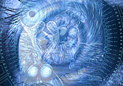 Neptune and Leander in Mindseye Digital Art by Claude Theriault