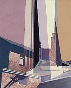 New England Irrelevancies - Abandoned mills by Charles Sheeler Painting by Charles Sheeler
