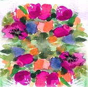 New Flowers Painting by Follow Themoonart