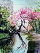 New River Path 0321 Islington London UK Painting by Francisco Gutierrez New River Path 0321 Islington London UK Painting by Francisco Gutierrez