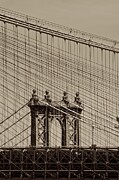 New York City Majestic Bridges in Sepia Tone Photograph by Travel Essayist New York City Majestic Bridges in Sepia Tone Photograph by Travel Essayist
