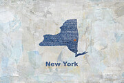 New York Denim Digital Art by Elisabeth Lucas