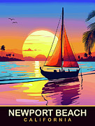 Newport Beach, California Digital Art by Long Shot