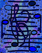 Night Blues Painting by Vallee Johnson Night Blues Painting by Vallee Johnson