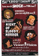 Night Of Bloody Horror 1969 Movie Poster Mixed Media by Vintage Movie Posters