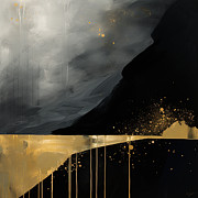 Nighttime Landscape Art Painting by Lourry Legarde