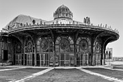 NJ Asbury Park Carousel BW Photograph by Susan Candelario