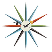 No Background Starburst Clock 1 Digital Art by Donna Mibus
