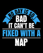 No day is so bad it cant be fixed with a nap Digital Art by Jacob Zelazny