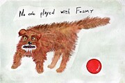 No One Played with Foamy the Dog Painting by Jo Potocki