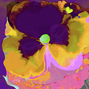 No Ordinary Pansy Mixed Media by Zsanan Studio No Ordinary Pansy Mixed Media by Zsanan Studio