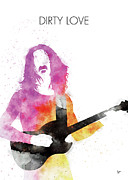 No040 MY FRANK ZAPPA Watercolor Music poster Digital Art by Chungkong Art