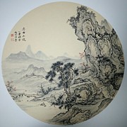 NO.17 Tactful mountain traveler Painting by Gang Zhao NO.17 Tactful mountain traveler Painting by Gang Zhao