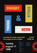 No208 MY Crosby Stills Nash Young Concert Poster Digital Art by Chungkong Art