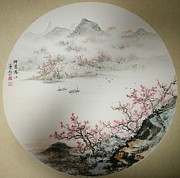 NO.9 Beautiful Spring River Painting by Gang Zhao NO.9 Beautiful Spring River Painting by Gang Zhao