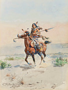 Nobleman of the Plains 1899 Painting by Charles Marion Russell