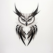 Nocturnal Hunter Art Painting by Lourry Legarde Nocturnal Hunter Art Painting by Lourry Legarde