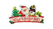 Nollaig Shona v2 Digital Art by Robert Banach