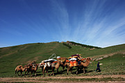 Nomadic family Photograph by Elbegzaya Lkhagvasuren