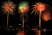 Norfolk Fireworks #4 Photograph by Pete Federico