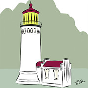 North Head Lighthouse Digital Art by Kirt Tisdale North Head Lighthouse Digital Art by Kirt Tisdale