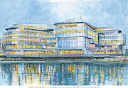 Northwestern University Kellogg School of Management Painting by John Stoeckley