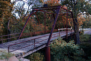 Nostalgic Passageway on the Historic Joppa Iron Bridge - Bertram Texas Photograph by Brigitte Blanchette Thompson