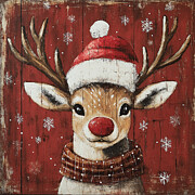 Nostalgic Reindeer Charm Digital Art by Sabantha