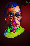 Notorious RBG Mixed Media by Rafael Salazar