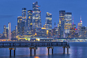 NYC Hudson River skyline with Frank Sinatra Park Pier Hoboken New Jersey Photograph by Juergen Roth